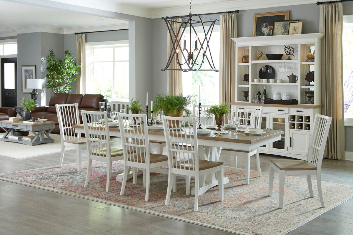 Americana Modern Dining - Spindle Back Dining Chair (Set of 2) - Cotton White