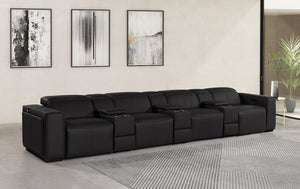 1224 - 7-Piece Modular Power Reclining Sofa In With 4 Power Recliners & Power Headrests - R&R Furniture Gallery (Fountain Valley, CA)