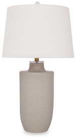 Cylener - Ceramic Table Lamp - Off White - R&R Furniture Gallery (Fountain Valley, CA)