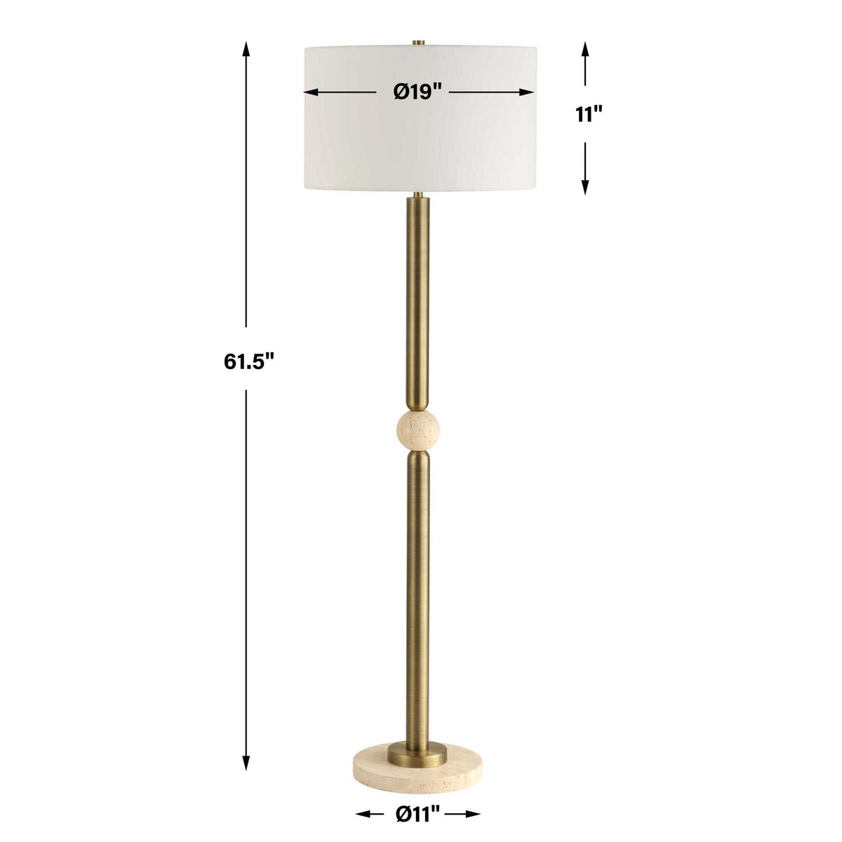 Hudson - Floor Lamp - Gold