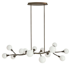 Meandering - 14 Light Pendant