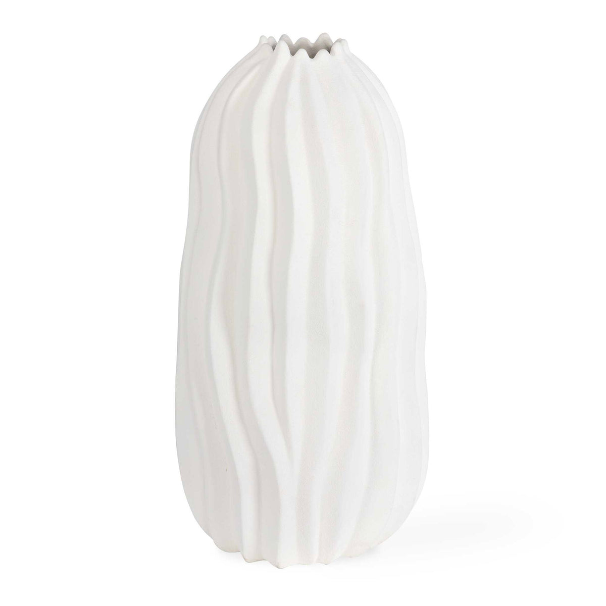 Merritt - Floor Vase - White