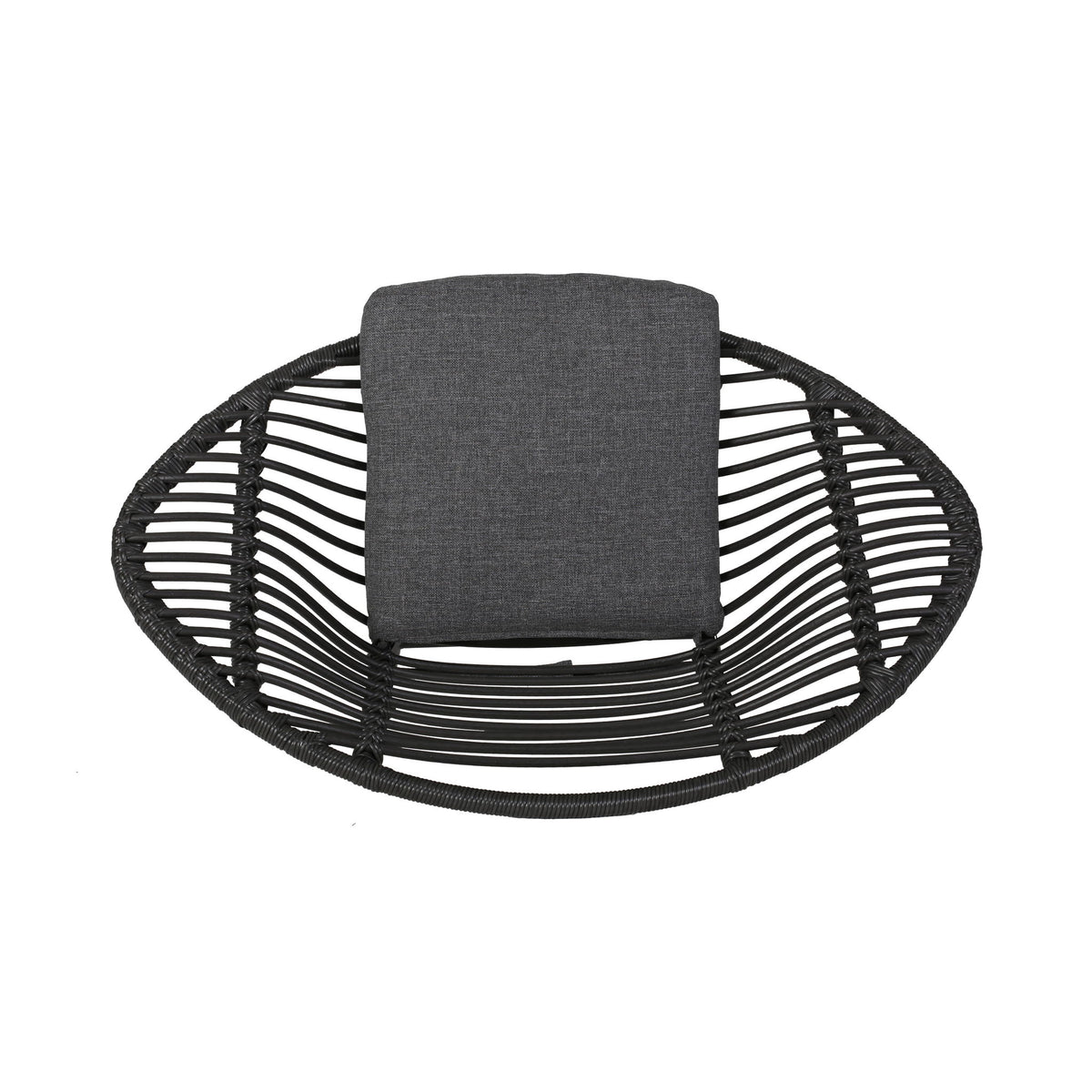 Cordella - Outdoor Woven Wicker Chairs With Cushions, (Set of 2)