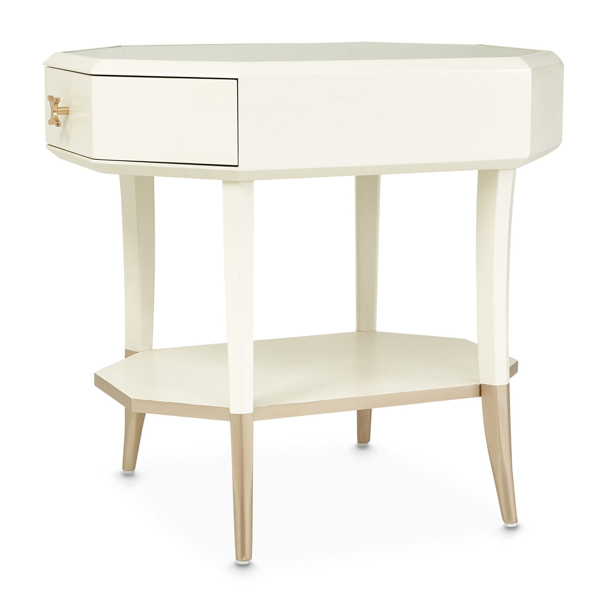 La Rachelle - Octagonal End Table - Champagne