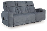 Studio Cave - Power Reclining Sofa - Steel - R&R Furniture Gallery (Fountain Valley, CA)