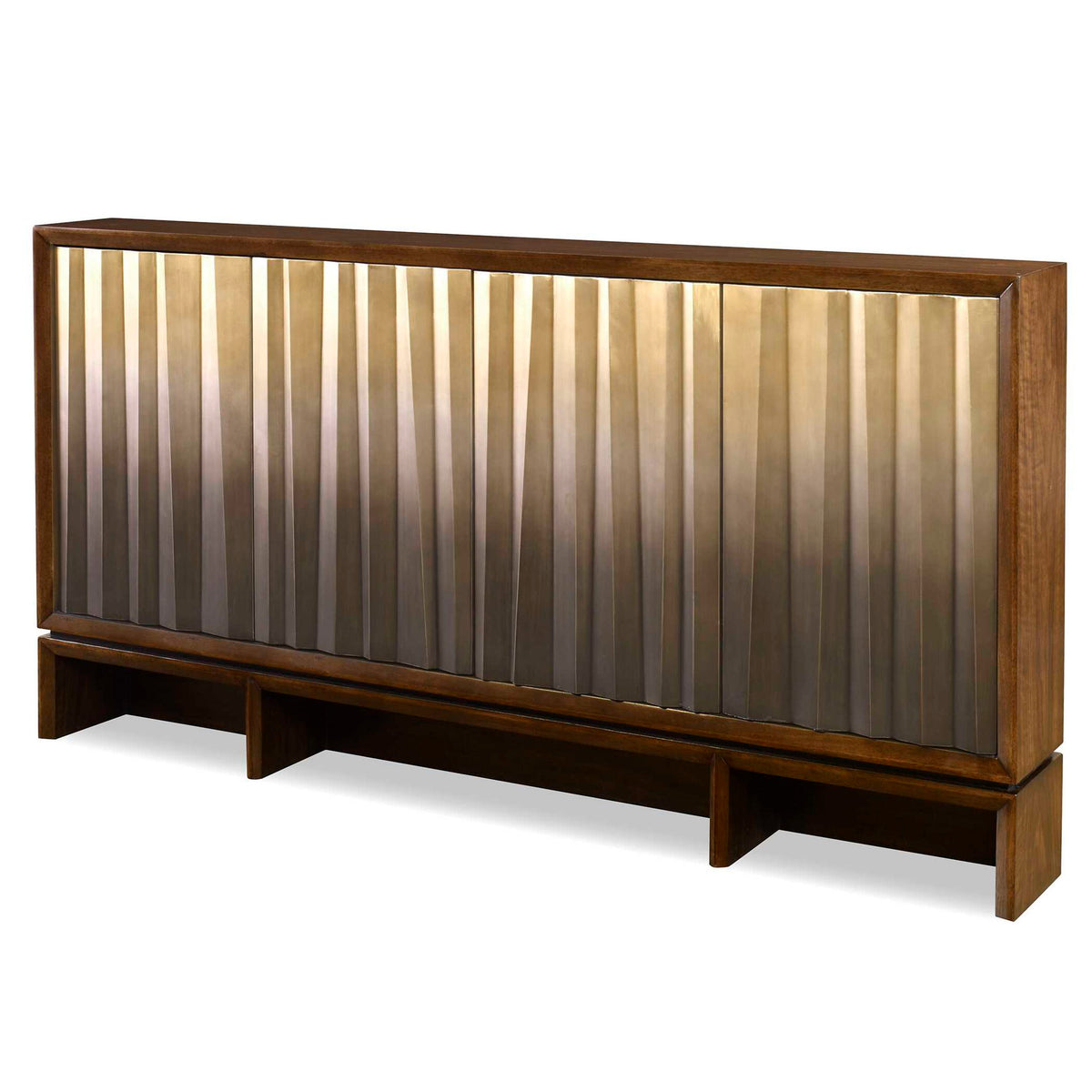 Ombre Luster - Console Table - Brass / Bronze / Woodtone