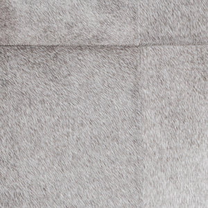 Square upholstered Landyn ottoman in Sparrow Gray with plush fabric, featuring a sturdy wooden base from Classic Home.