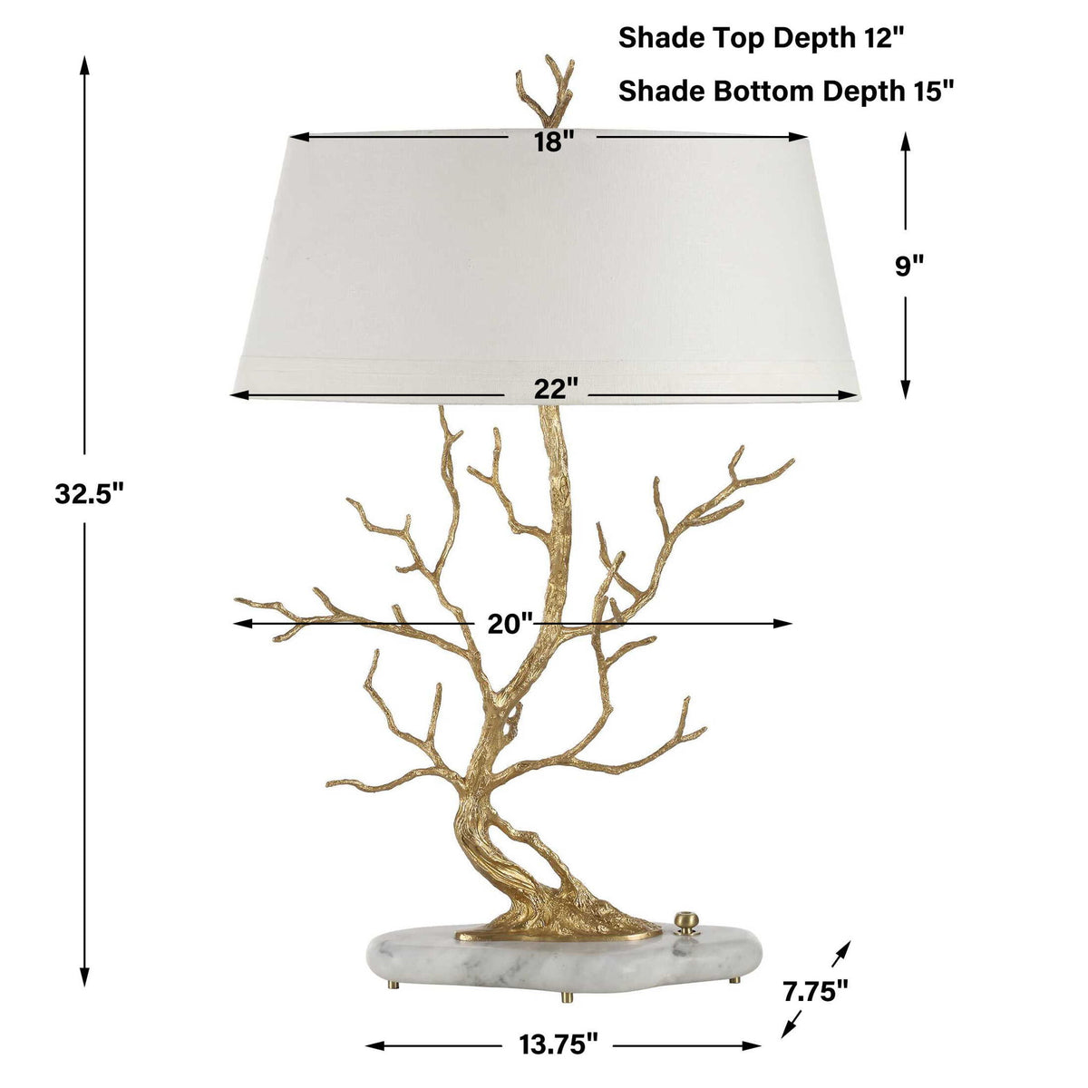 Golden Chestnut - Table Lamp - Brass / Gold