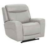 Parker Living Callahan power lift recliner with heat and massage features, upholstered in soft fabric with plush cushioning