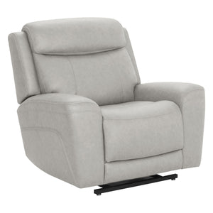 Parker Living Callahan power lift recliner with heat and massage features, upholstered in soft fabric with plush cushioning