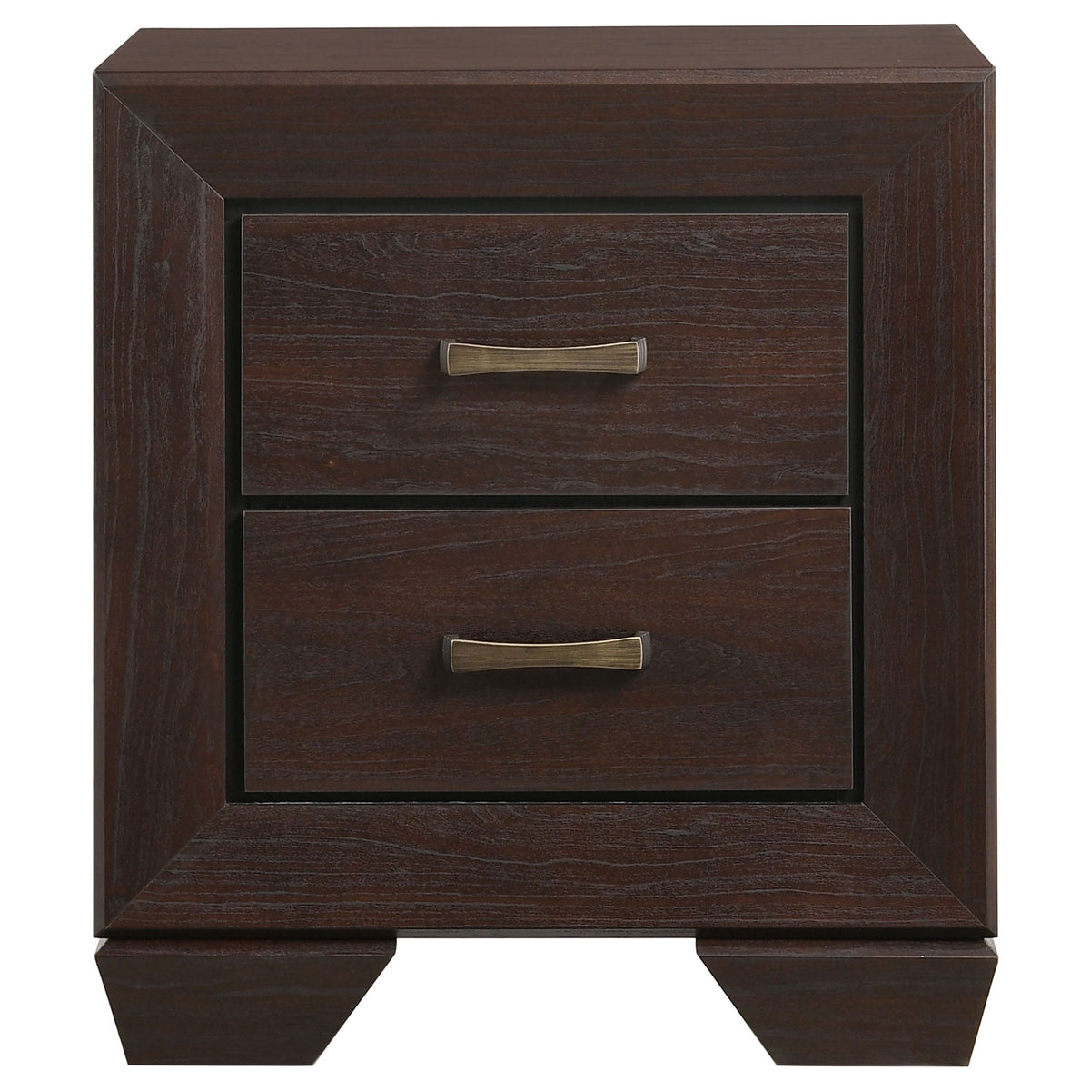 Copper - 2 Drawer Rectangular Nightstand