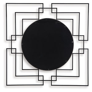 Oceanal - Accent Mirror - Black / Gold Finish - R&R Furniture Gallery (Fountain Valley, CA)