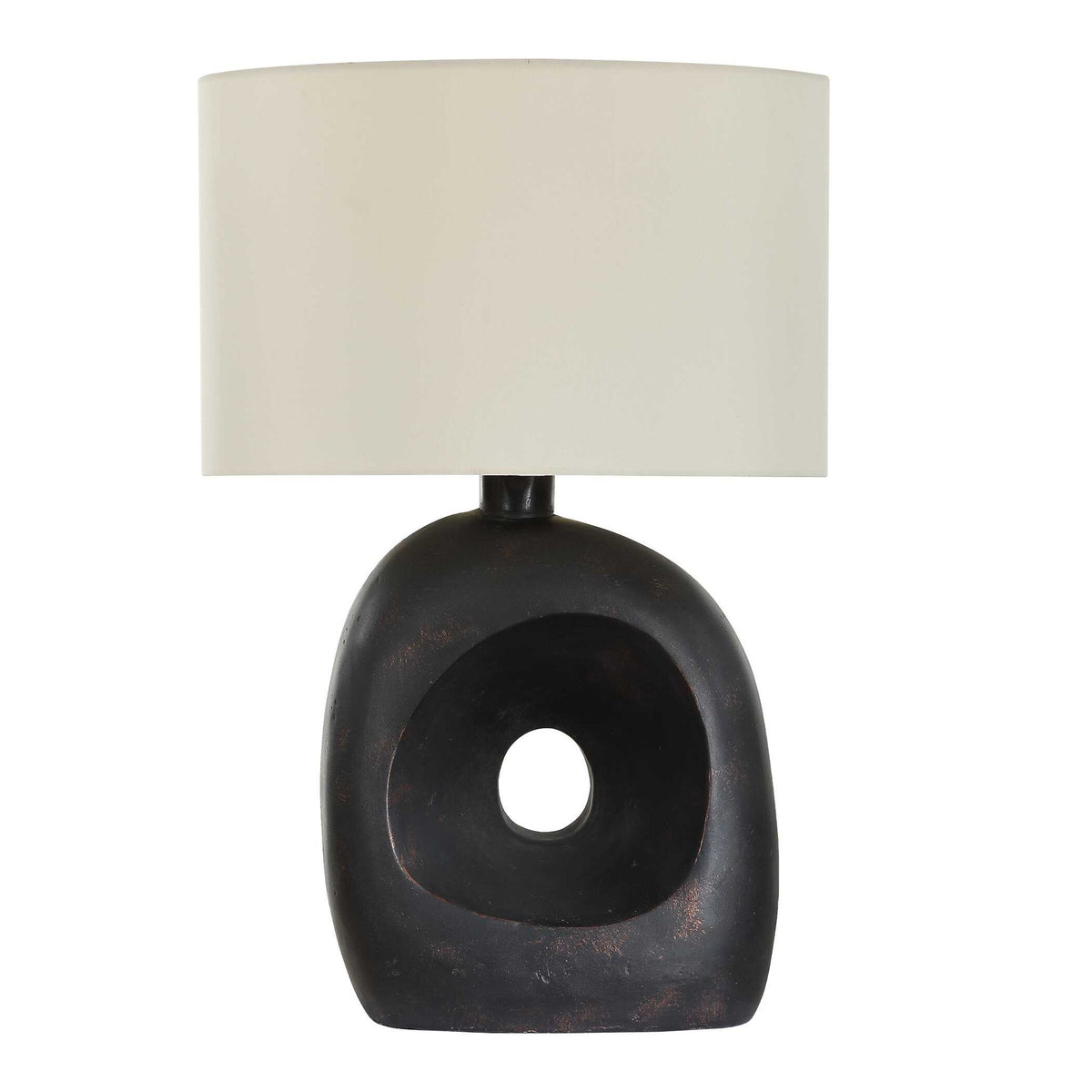 Peephole - Outdoor Bronze Table Lamp - Black
