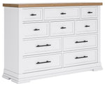 Ashbryn - Dresser - White / Natural - R&R Furniture Gallery (Fountain Valley, CA)