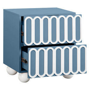 Tori - Motif Nightstand - Blue - R&R Furniture Gallery (Fountain Valley, CA)