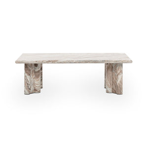 Bowman - Marble Rectangular Coffee Table - Rusty Gray - R&R Furniture Gallery (Fountain Valley, CA)