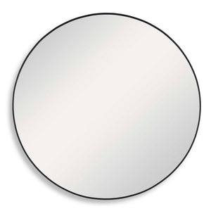 Round Mirror - Satin Black