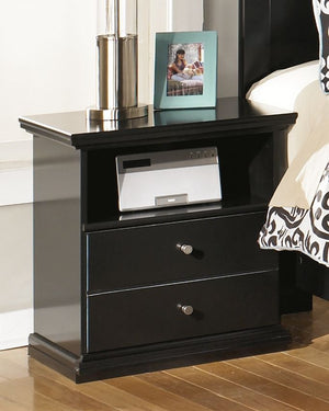 Maribel - One Drawer Night Stand - Black - R&R Furniture Gallery (Fountain Valley, CA)