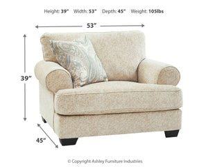 Monaghan - Chair and a Half - Sandstone - R&R Furniture Gallery (Fountain Valley, CA)