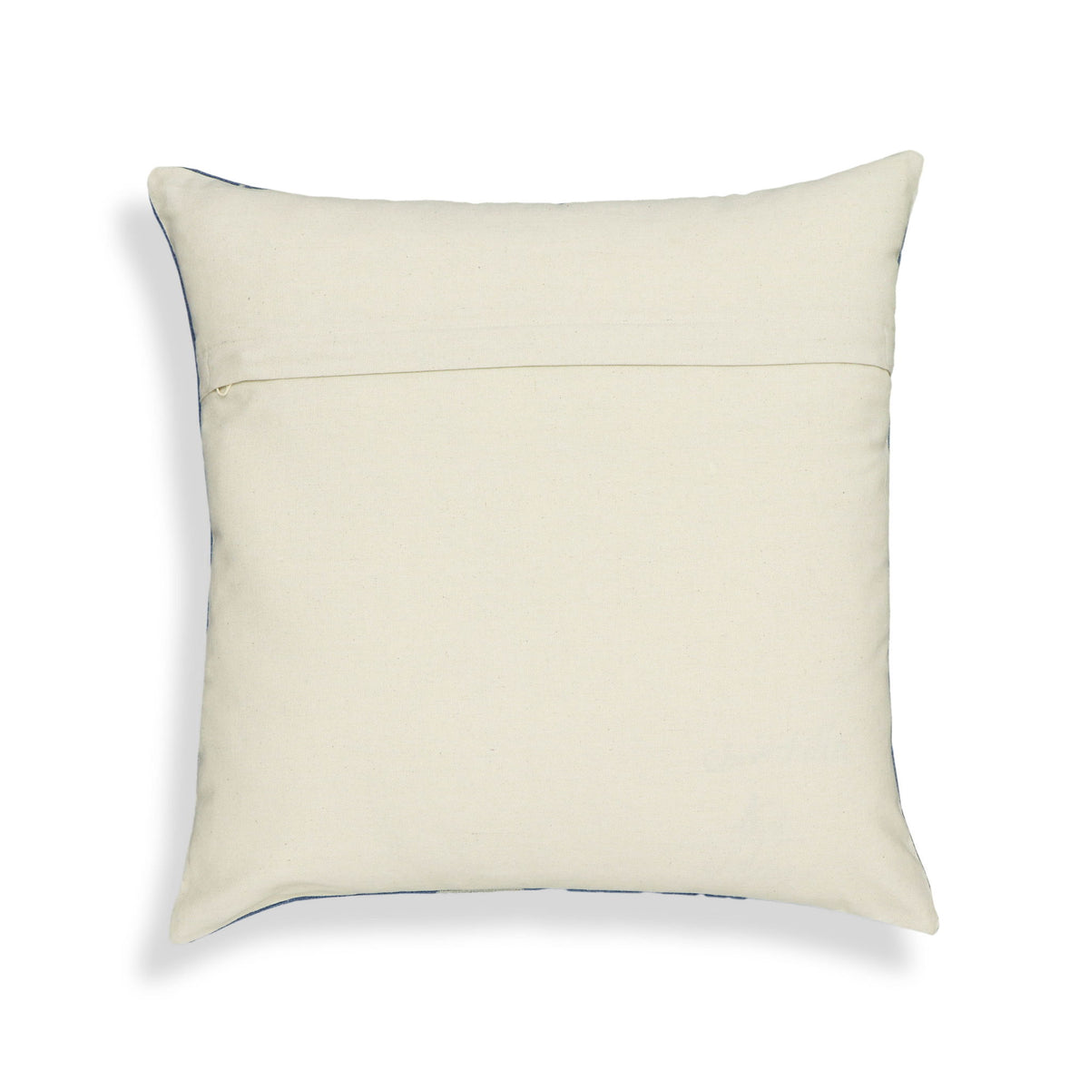 Indigo - Triangles Cotton Square Accent Pillow - Indigo - R&R Furniture Gallery (Fountain Valley, CA)