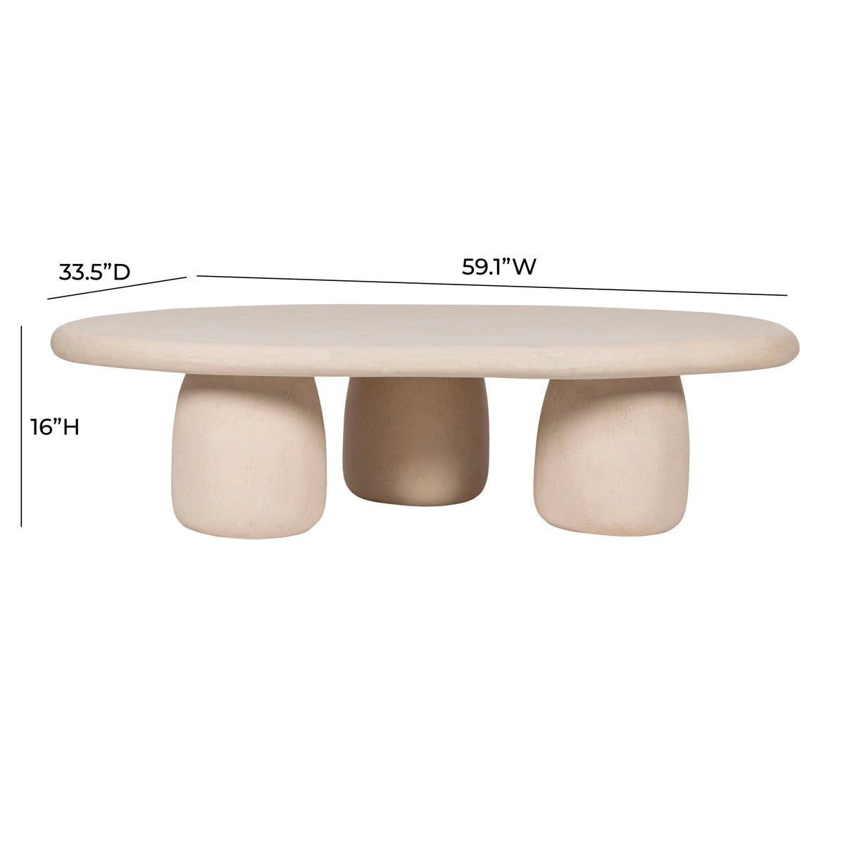 Rahul - Coffee Table - Cream - R&R Furniture Gallery (Fountain Valley, CA)
