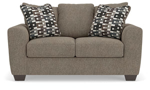Triston-Peaks - Loveseat - Suede - R&R Furniture Gallery (Fountain Valley, CA)