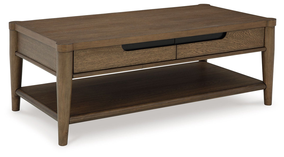 Roanhowe - Rectangular Cocktail Table - Brown - R&R Furniture Gallery (Fountain Valley, CA)