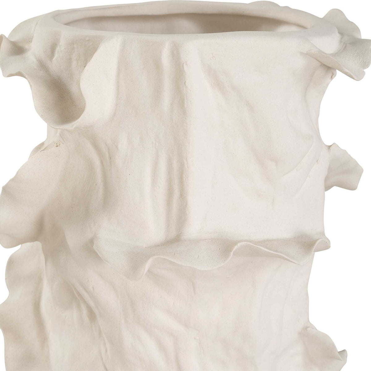 Ripple Crest - Vases (Set of 2) - White