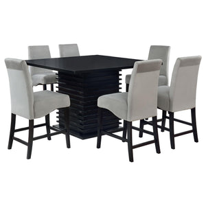 Stanton 7-piece Square Counter Height Dining Table Set Grey