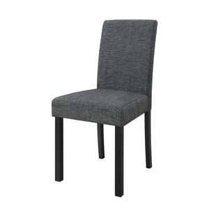 Sarang - Panda Dining Table With 4 Padded Dining Chairs - Black