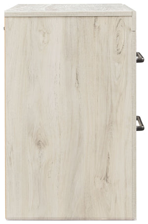 Cambeck - Two Drawer Night Stand - Whitewash - R&R Furniture Gallery (Fountain Valley, CA)