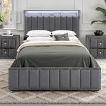 Farese - Queen Bed, Dark Gray