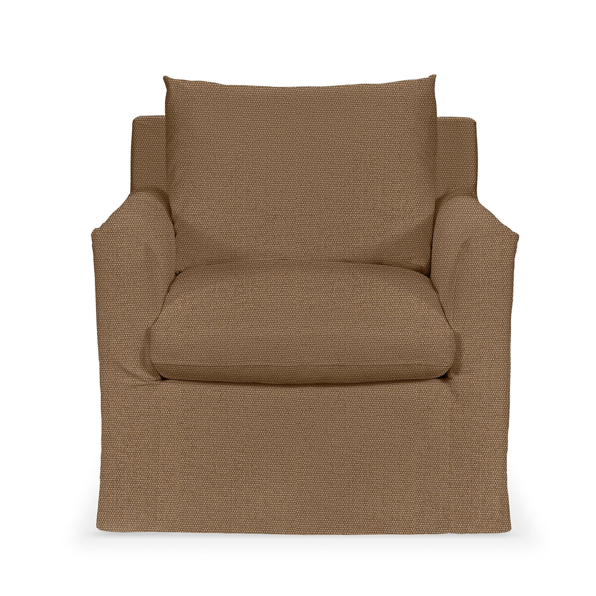 Classic Home Cassiano swivel chair with cushioned seat and backrest, featuring a modern design and wooden base.
