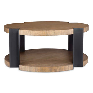 Loana - Industrial Coffee Table - Light Brown
