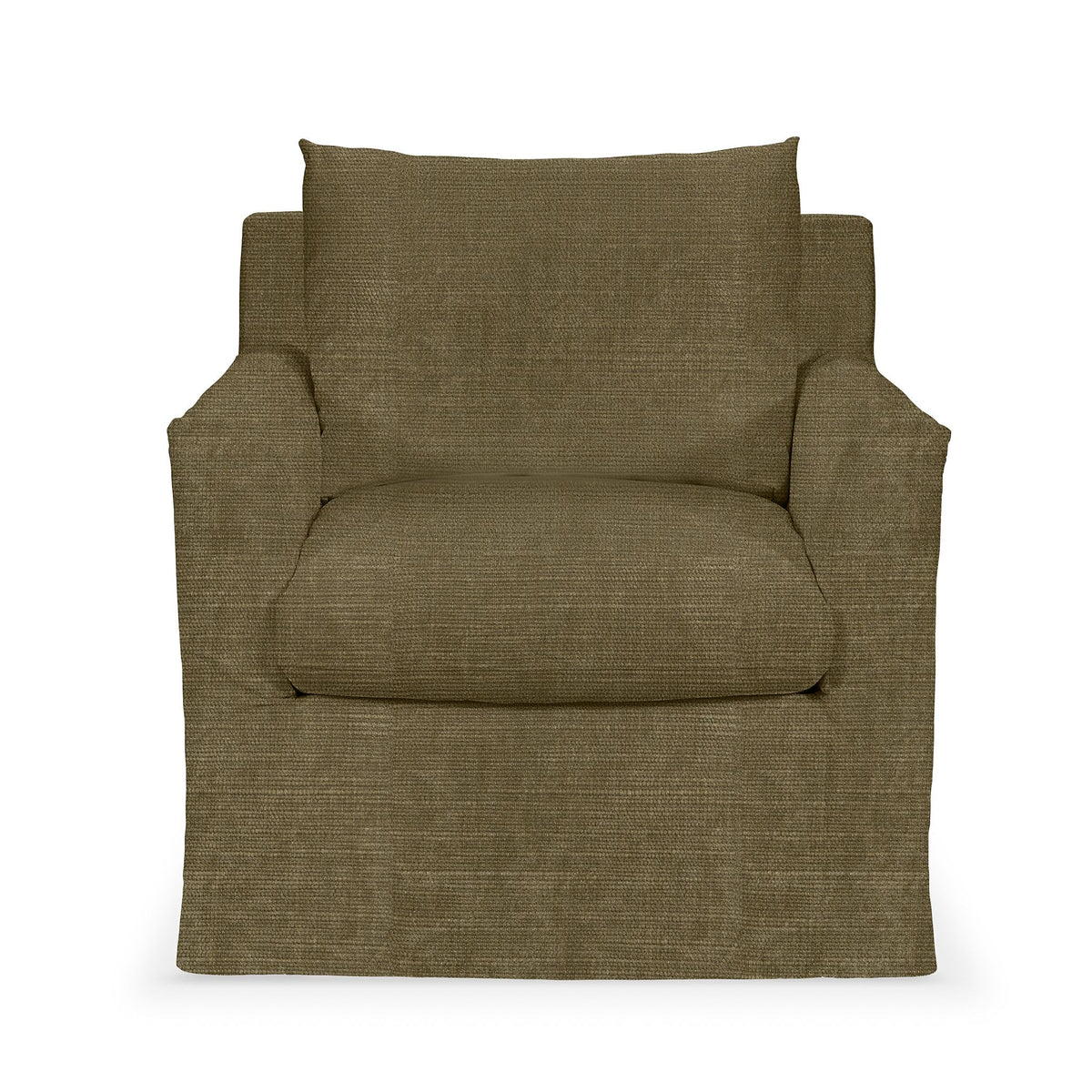 Classic Home Cassiano swivel chair with cushioned seat and backrest, featuring a sleek, modern design in neutral upholstery.