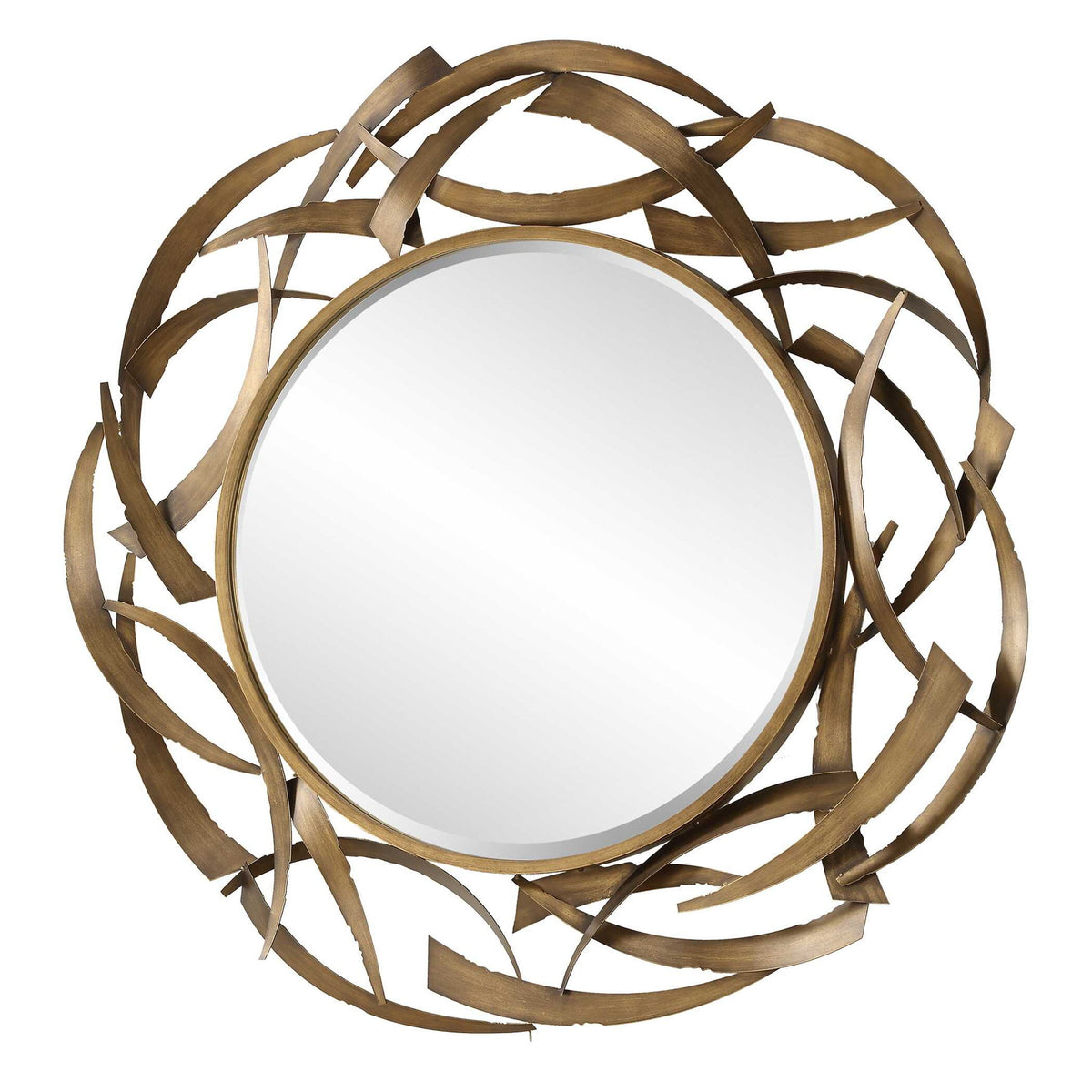 Cutting Edge - Bronze Round Mirror