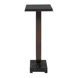 Galloway - Minimalist Accent Table - Black / Bronze