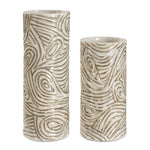 Timber - Swirl Vases (Set of 2) - Earth Tone