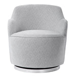 Gray Hobart casual swivel chair by Uttermost, showcasing a modern design with a cushioned seat and rotating base.