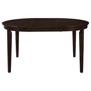 Elmira - Oval Dining Table With Leaf Extension - Brown