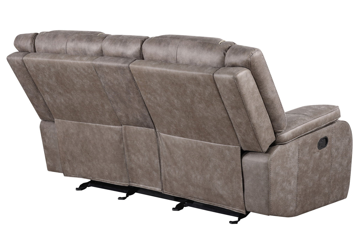 Blake - Reclining Console Loveseat - Desert Taupe
