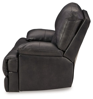 Mountainous - Power Recliner With Adj Headrest - Eclipse - R&R Furniture Gallery (Fountain Valley, CA)