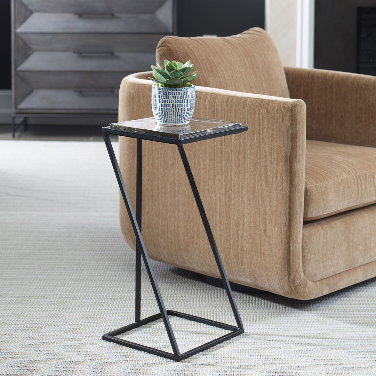 24.5" Accent Table - Gold