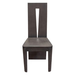 Motion 2-Pack Solid Mango Wood Dining Chair in Smoke Grey Finish w/ Silver Metal Inlay by Diamond Sofa