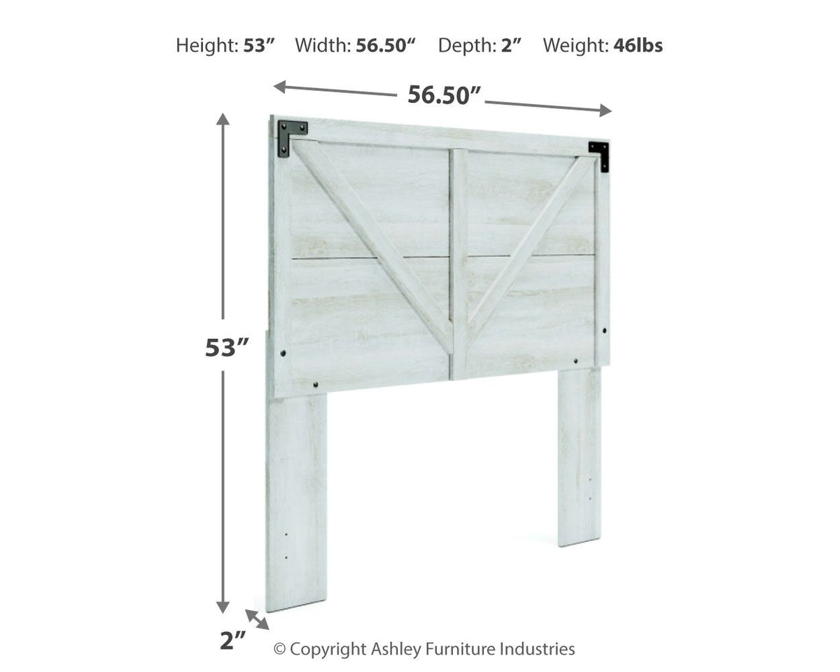 Shawburn - Crossbuck Panel Headboard - R&R Furniture Gallery (Fountain Valley, CA)