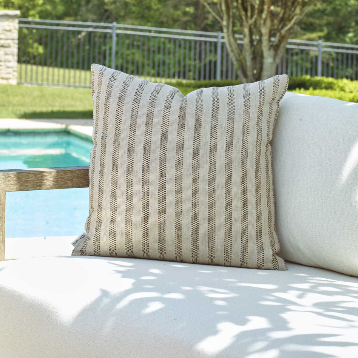 Basket Stripe - Outdoor Pillow