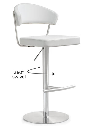 Cosmo - Stainless Steel Barstool - R&R Furniture Gallery (Fountain Valley, CA)