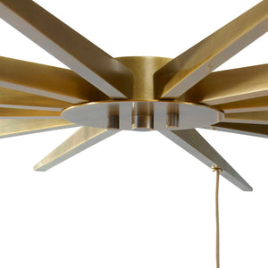 Superstar - 6 Light Pendant - Brass / White