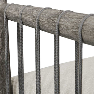 Borneo - Outdoor Dining Chair - White / Dark Gray