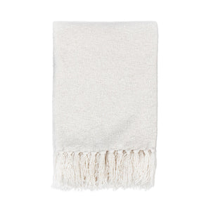 Throws - 50" x 70" TC Aria Boucle Throw - Ivory - R&R Furniture Gallery (Fountain Valley, CA)
